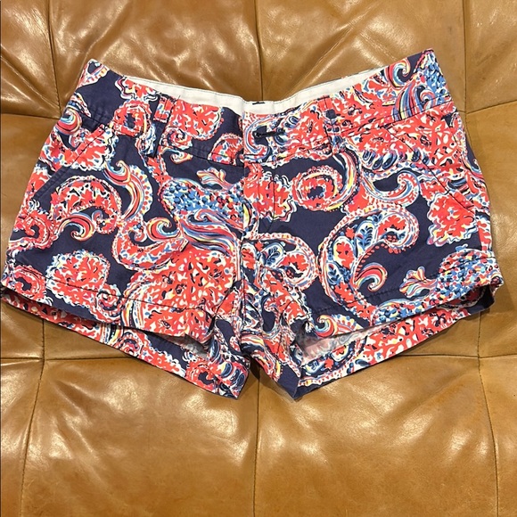 Lilly Pulitzer Pants - Lilly Pulitzer High Waist Red and Blue Shorts